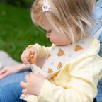 Ziggle Catch It Silicone Bib Highland Cow