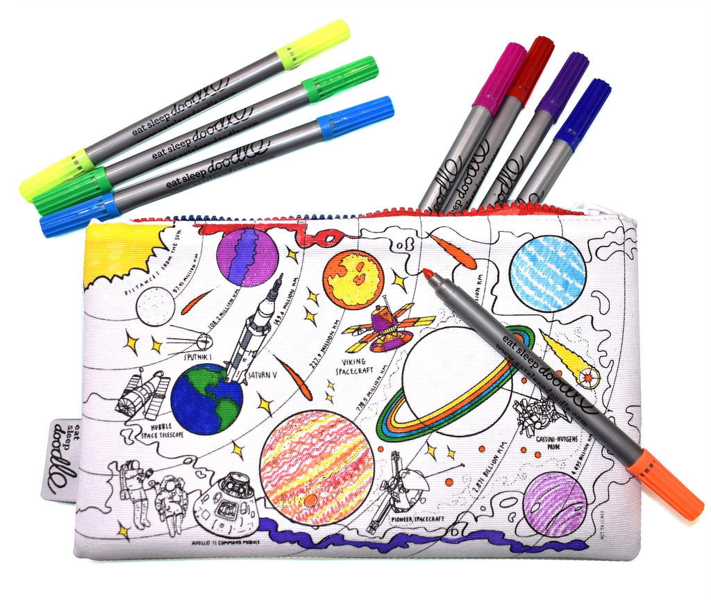 Eat Sleep Doodle crafts Space Explorer Pencil Case