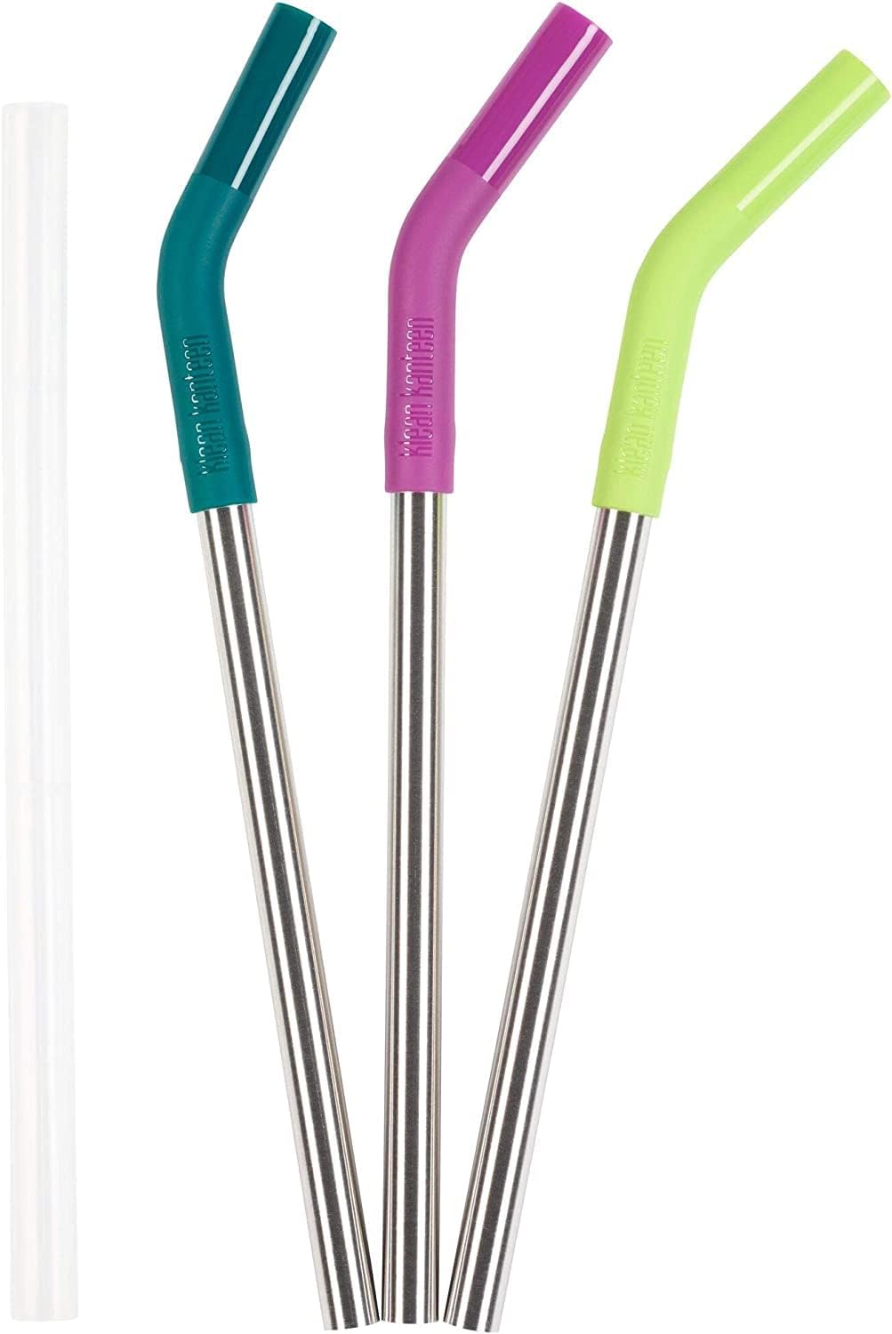 Klean Kanteen Multicoloured Straws 3 Pack plus 1 clear straw