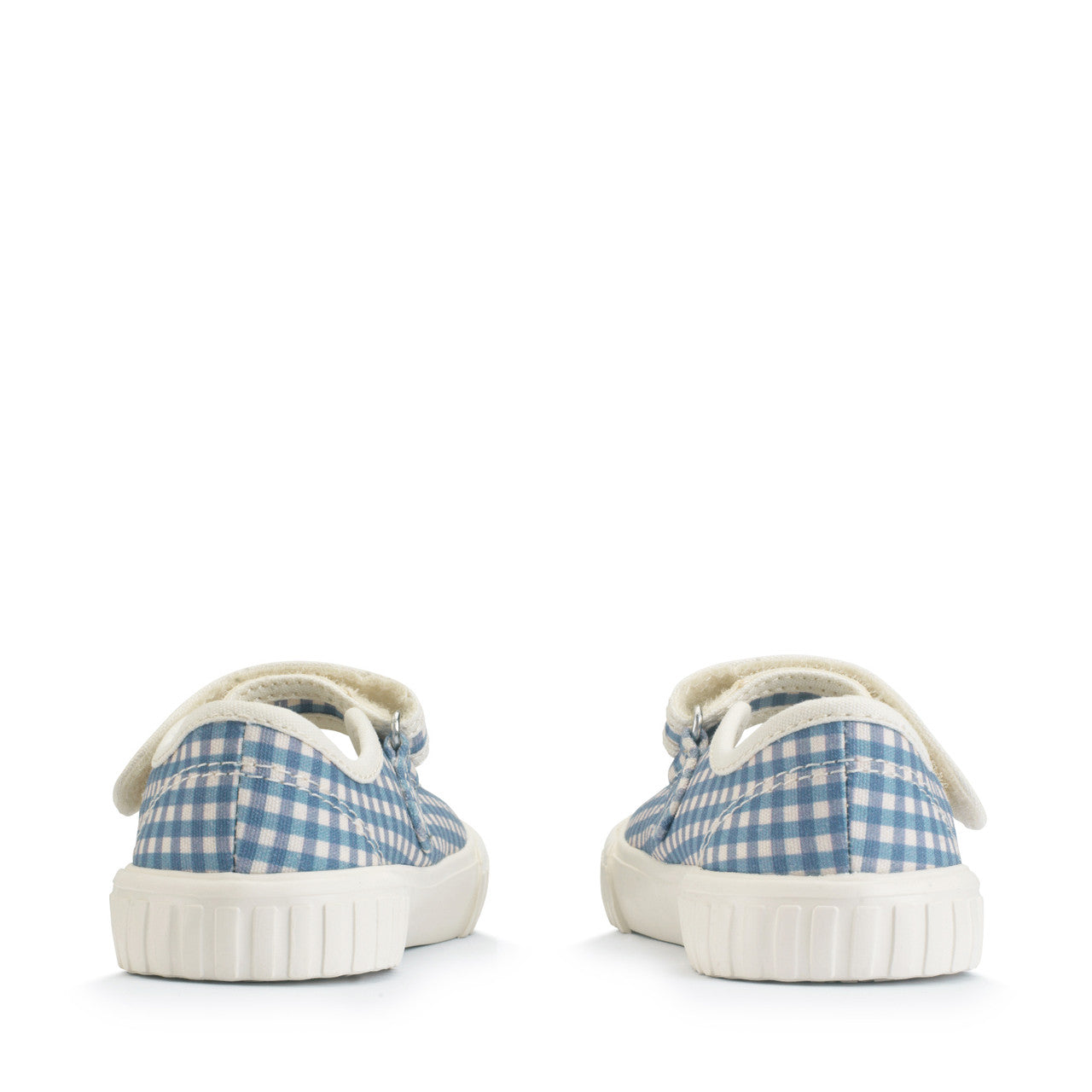Start-Rite Lemonade Denim Blue Gingham Canvas
