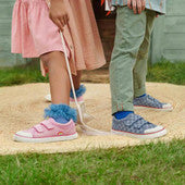 Start_Rite Denim Blue Rip Tape Check Canvas
