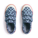 Start_Rite Denim Blue Rip Tape Check Canvas
