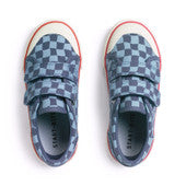 Start_Rite Denim Blue Rip Tape Check Canvas