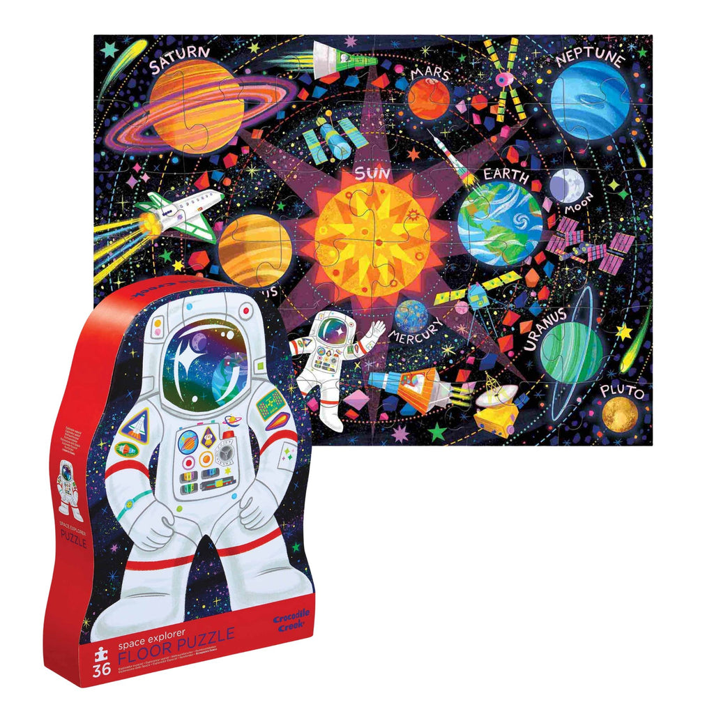 Crocodile Creek Space Explorer 36 Piece Jigsaw Floor Puzzle
