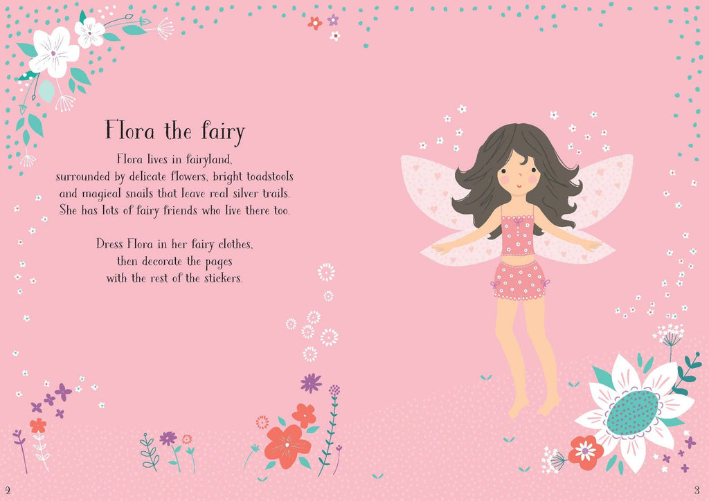 Usborne Little Sticker Dolly Dressing Fairy – for Ages 4-6