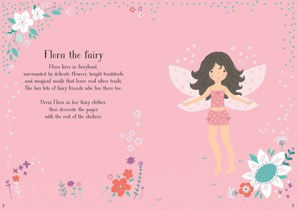 Usborne Little Sticker Dolly Dressing Fairy – for Ages 4-6