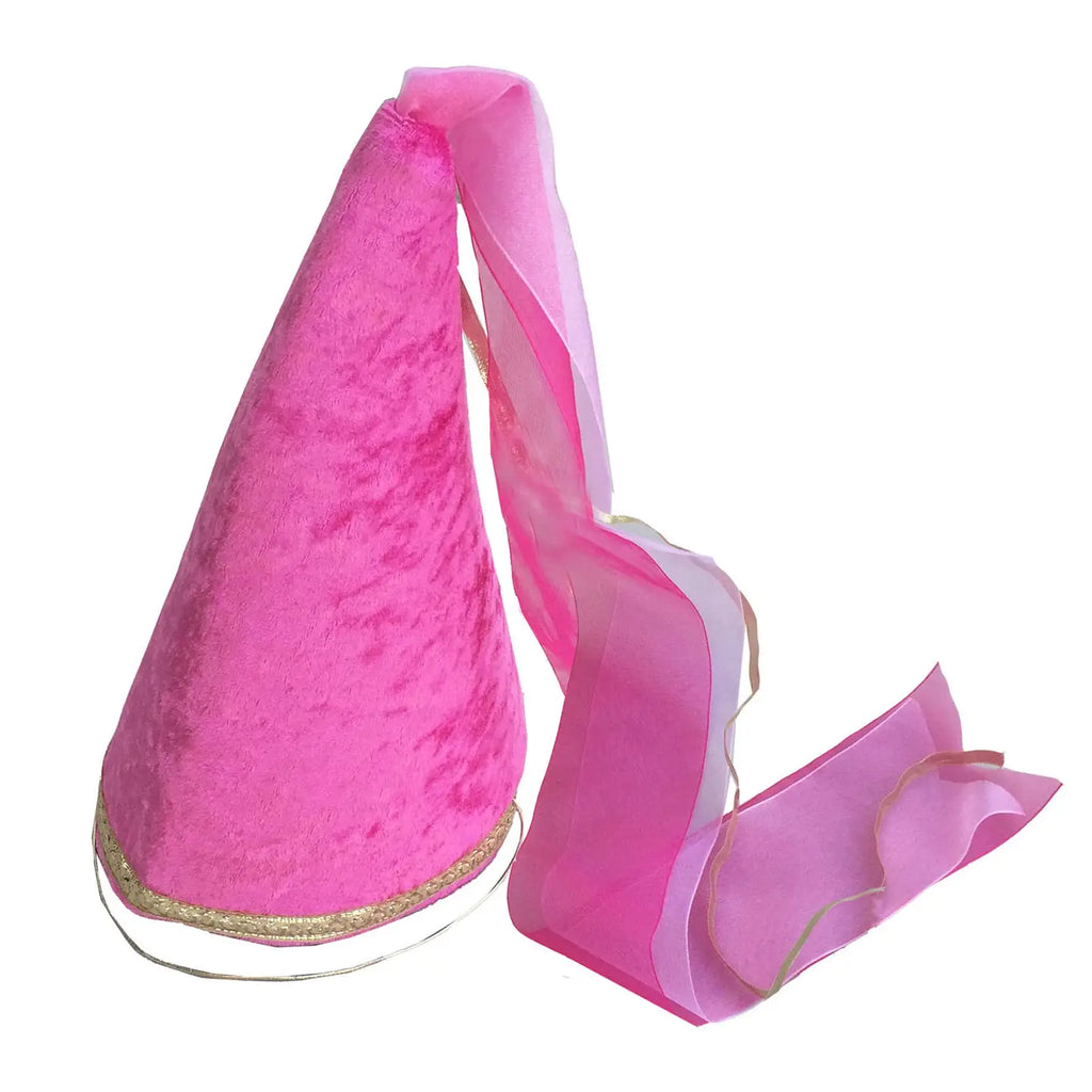 Kalid Medieval Fairy Cone Krown Pink Velvet