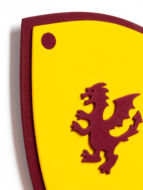 SHIELD FOAM SOFTIK YELLOW WITH DRAGON  - ST752