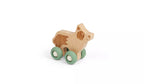 Bigjigs Wooden Farm Animals on wheels