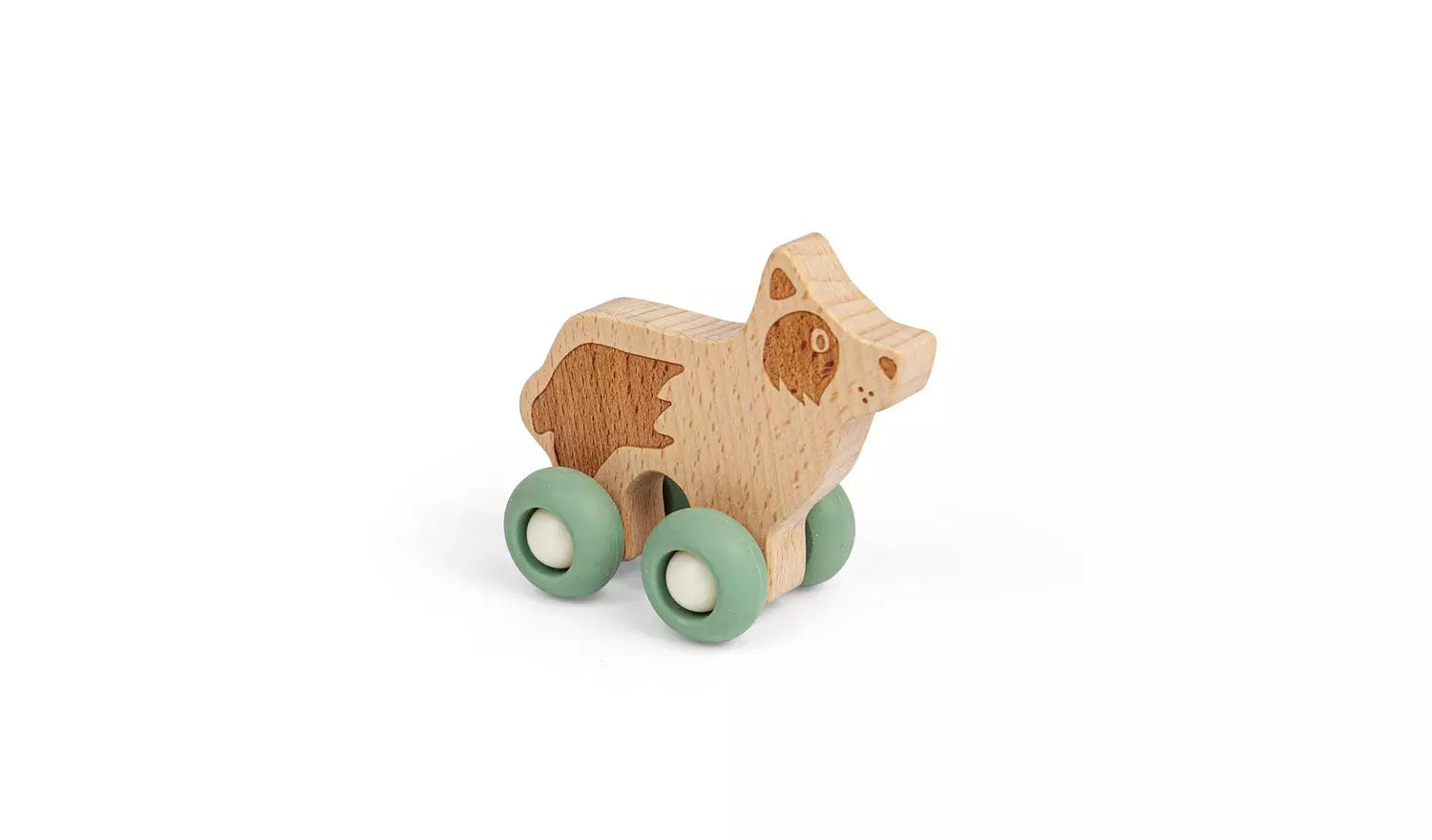 Bigjigs Wooden Farm Animals on wheels