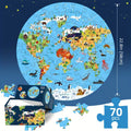 Animal World Map Puzzle