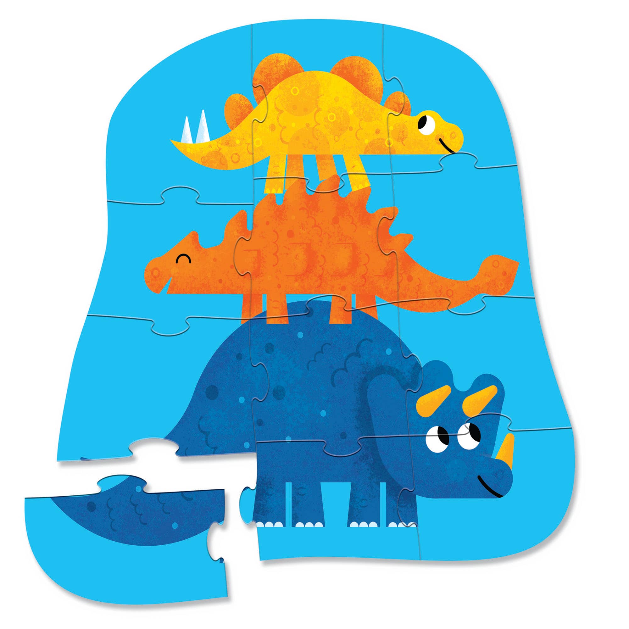 Crocodile Creek 12 Piece Mini Puzzle Dino Friends 2 years +