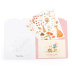 Moulin Roty Colouring book + 230 stickers girl lamb