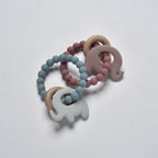 Elephant Teether Beads: Ocean Blue