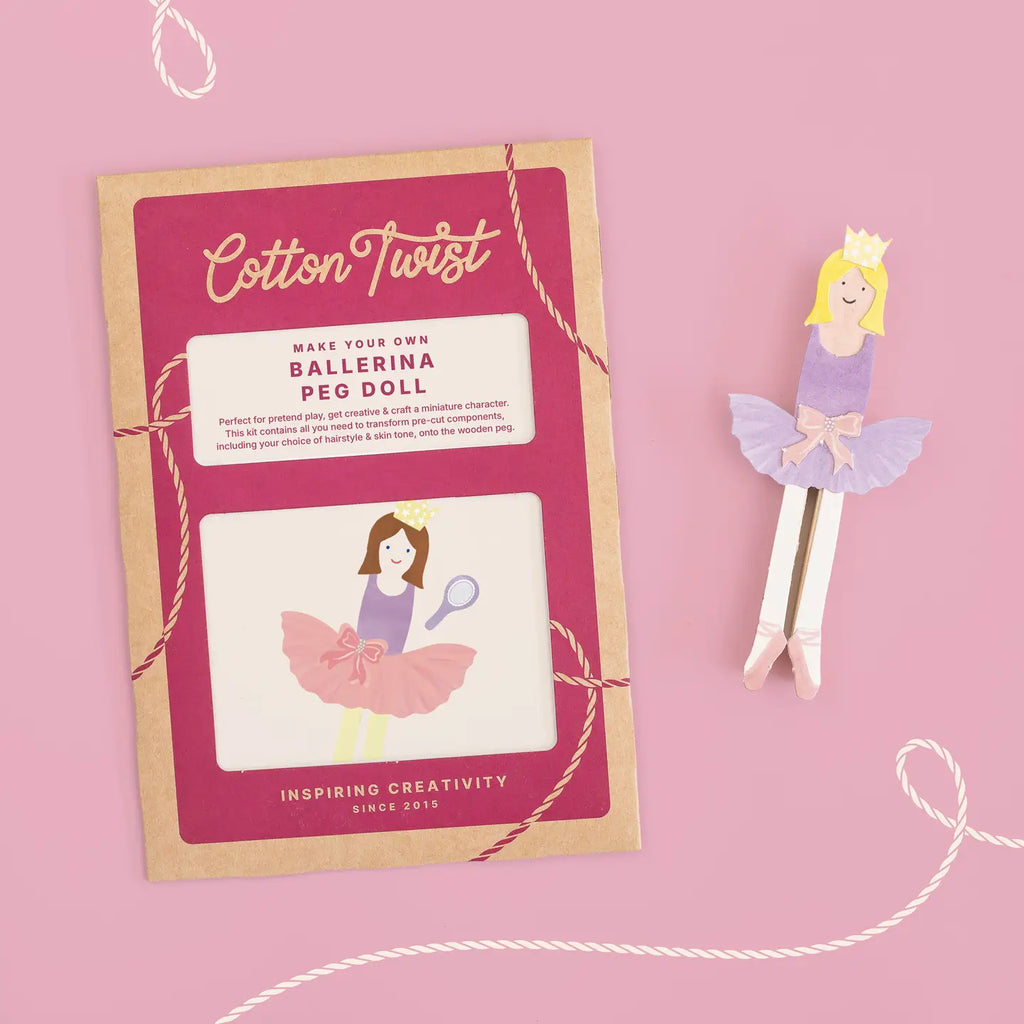 Cotton Twist Make Your Own Ballerina Peg Doll