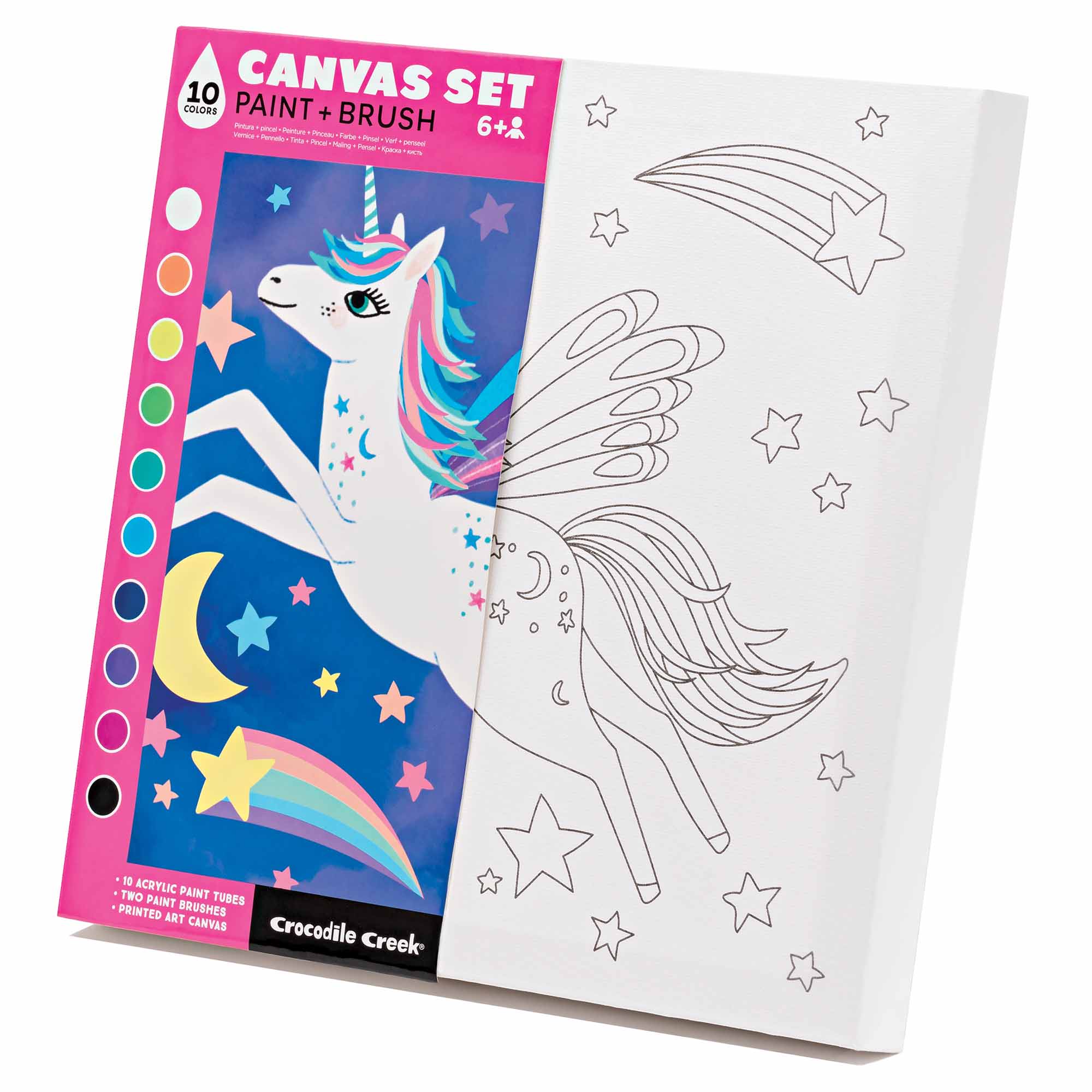 Crocodile Creek Unicorn Painting Canvas Set Creative Art Kit