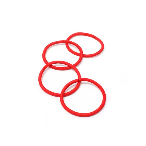 Red sleepies, elastics and gingham aliceband set