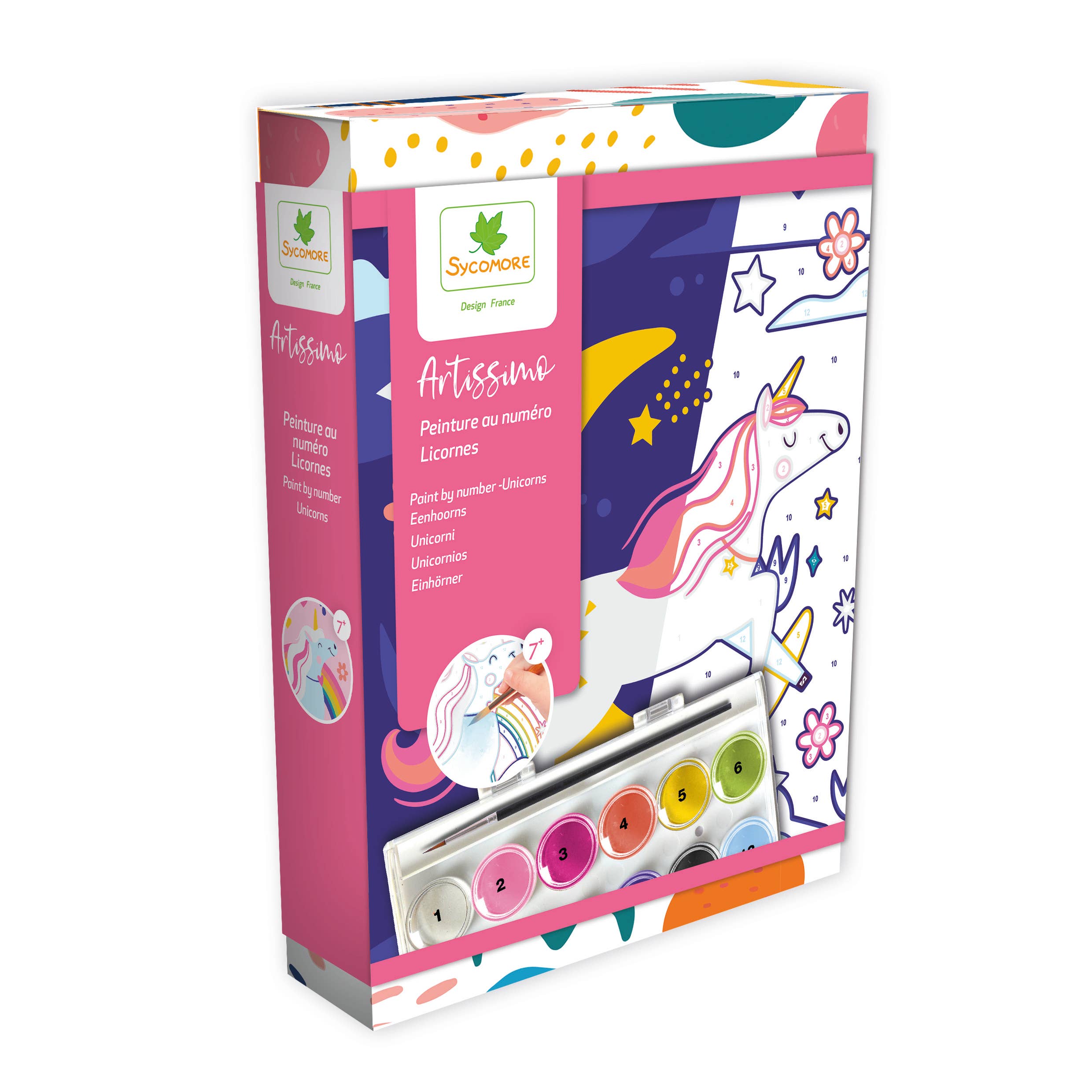 Sycomore ARTISSIMO S PAINT BY NUMBERS – UNICORNS