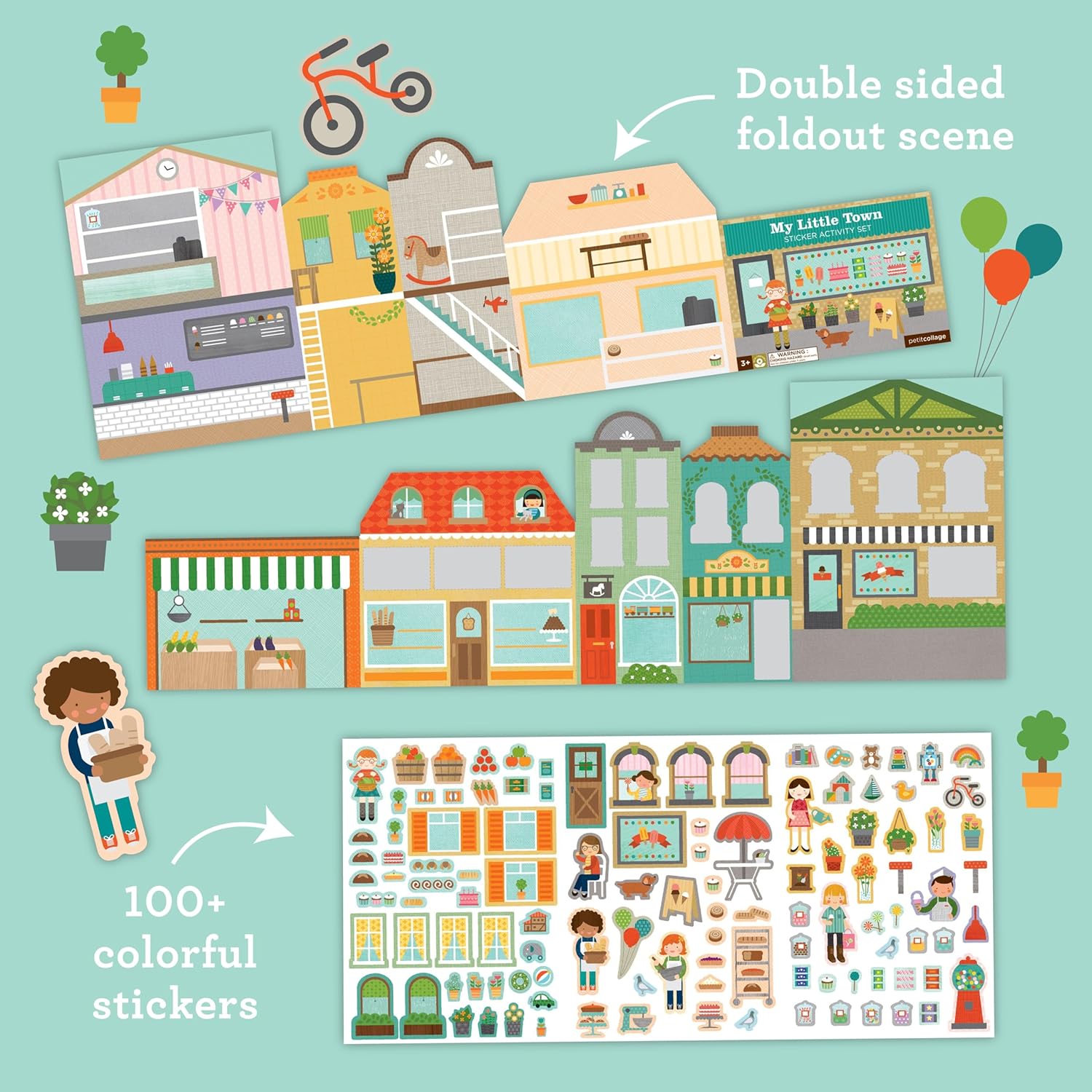 Petit Collage My Little Town Sticker Activity Set