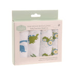 Ziggle Blues Washcloths in Brown and Cream