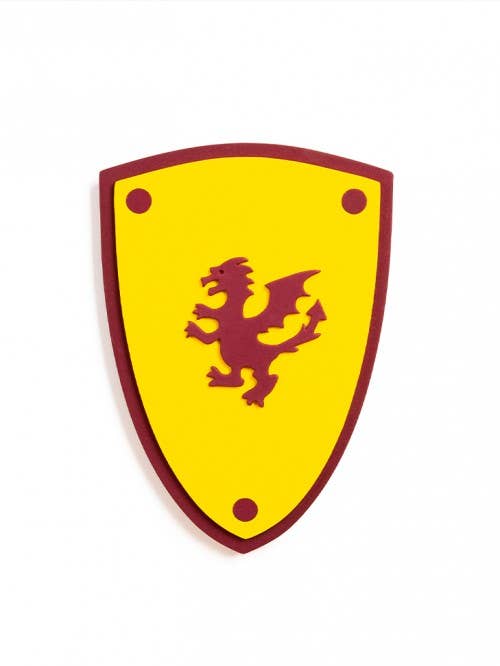 SHIELD FOAM SOFTIK YELLOW WITH DRAGON  - ST752