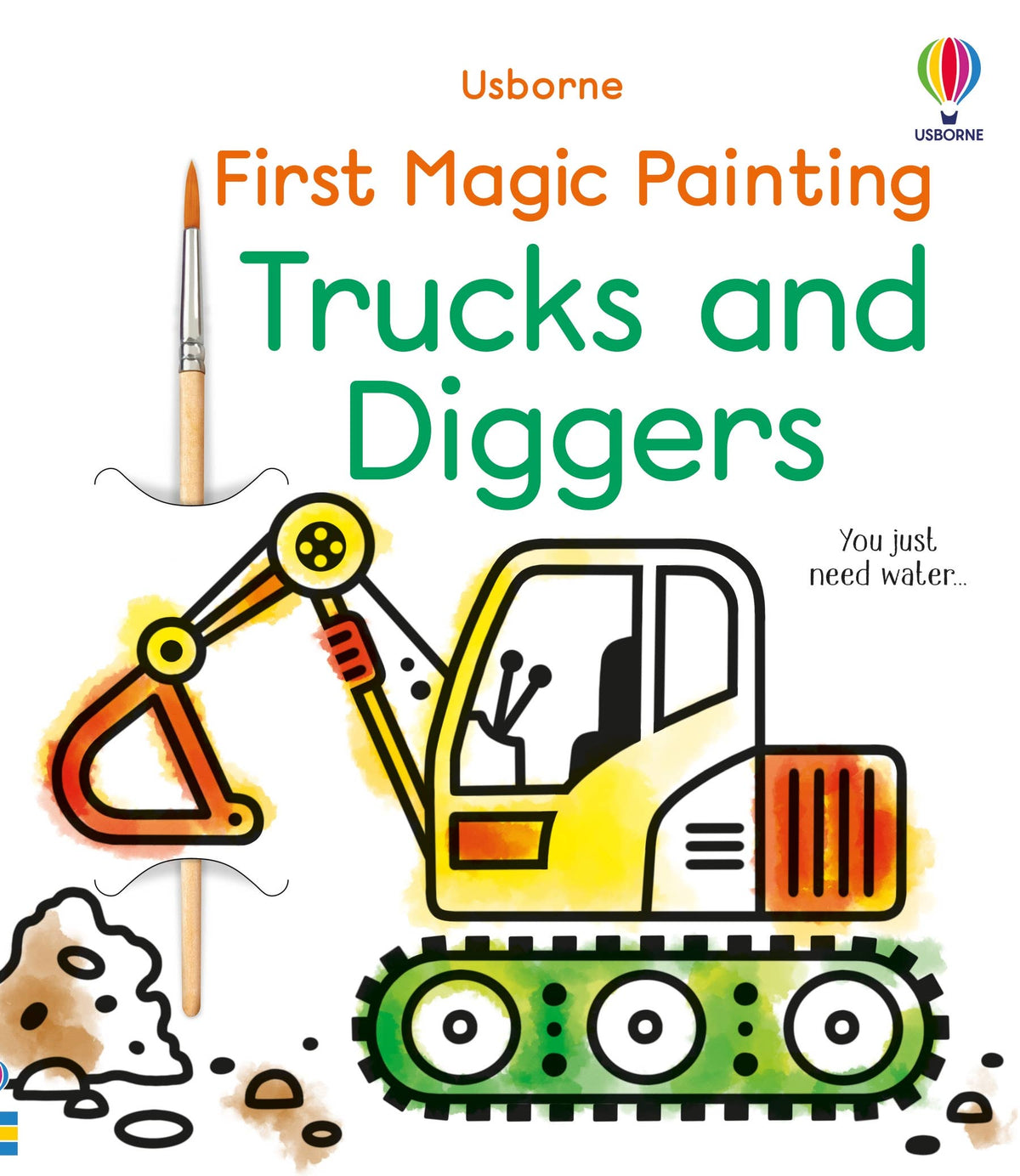 Usborne Magic Painting Trucks and Diggers