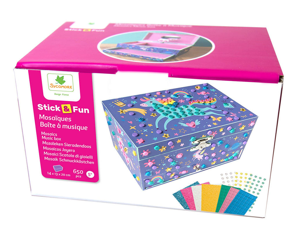 Sycomore STICK'N FUN 3D MOSAICS MUSIC BOX UNICORN