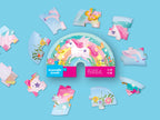 Crocodile Creek 12 Piece Shaped Box Puzzle Sweet Unicorn