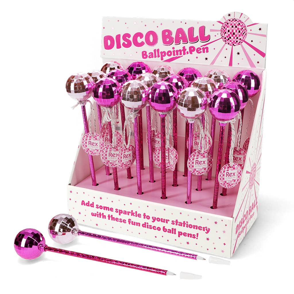 Rex London Disco ball pens Assorted