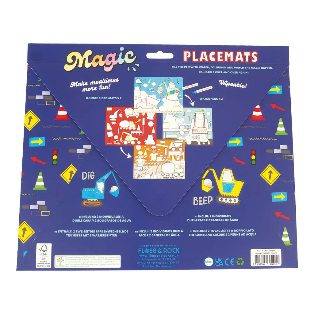 Floss and Rock Magic Water Placemats - Construction
