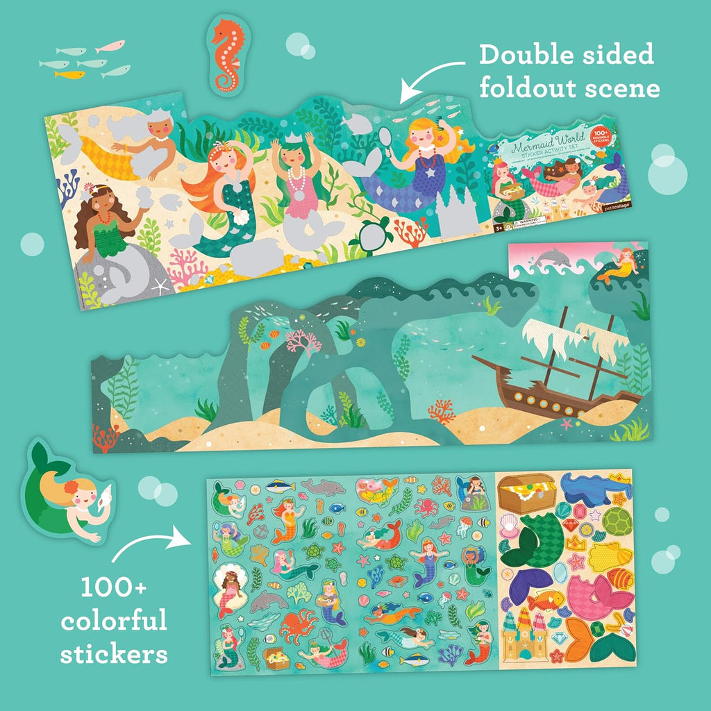 Petit Collage Mermaid World Sticker Activity Set