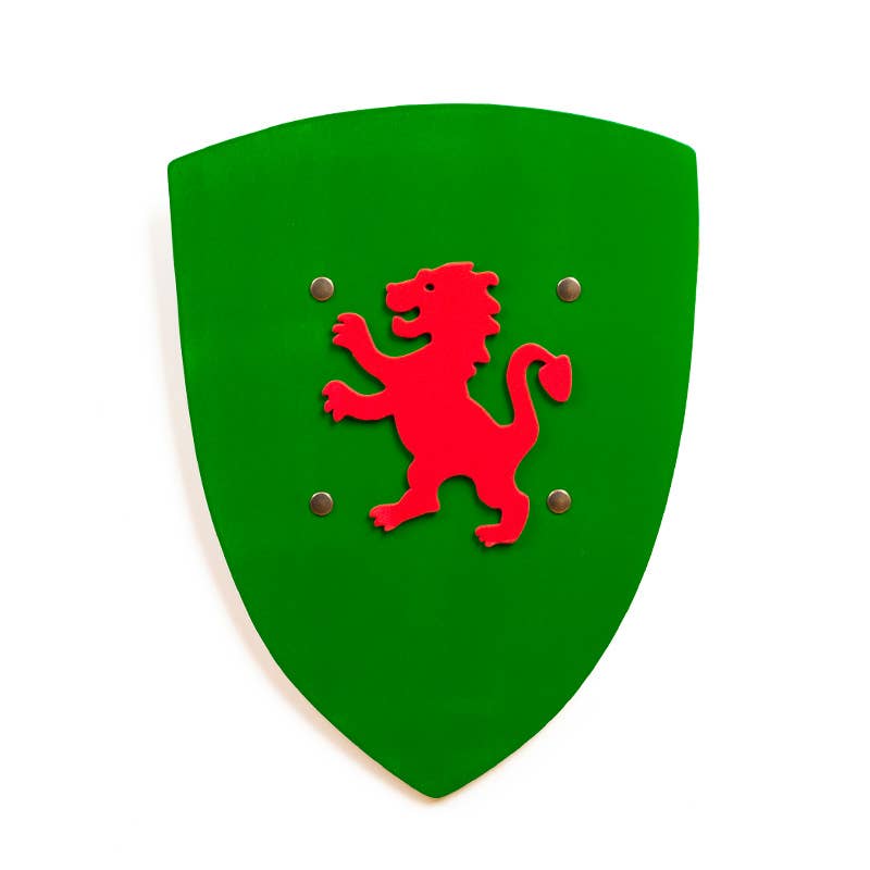 SHIELD KAMELOT GREEN WITH LION S - ST536