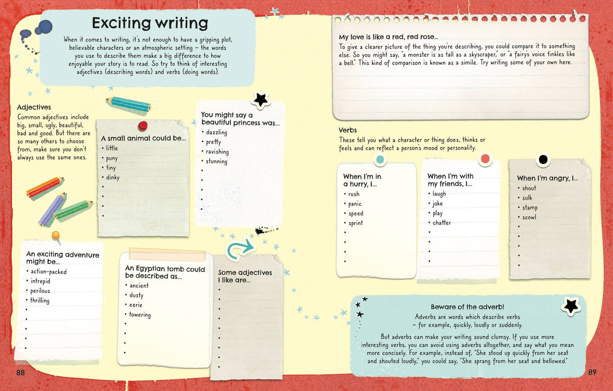 Usborne Write Your Own Story Book – Early Reader Book for Ages 7-10
