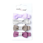 Card of 4 Assorted Bow Beak Clips