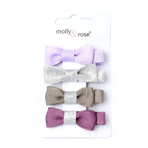 Card of 4 Assorted Bow Beak Clips