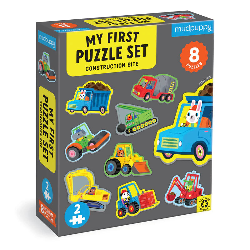 Mudpuppy,Construction Site 2 Piece My First Puzzles (Jigsaw Products)