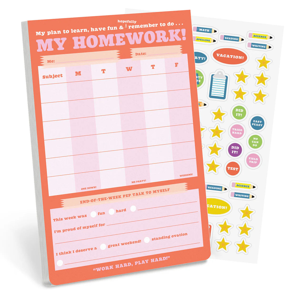 Book,Knock Knock Kids Homework Stuff Can-Do Pads (Notepad/Sticky Notes)