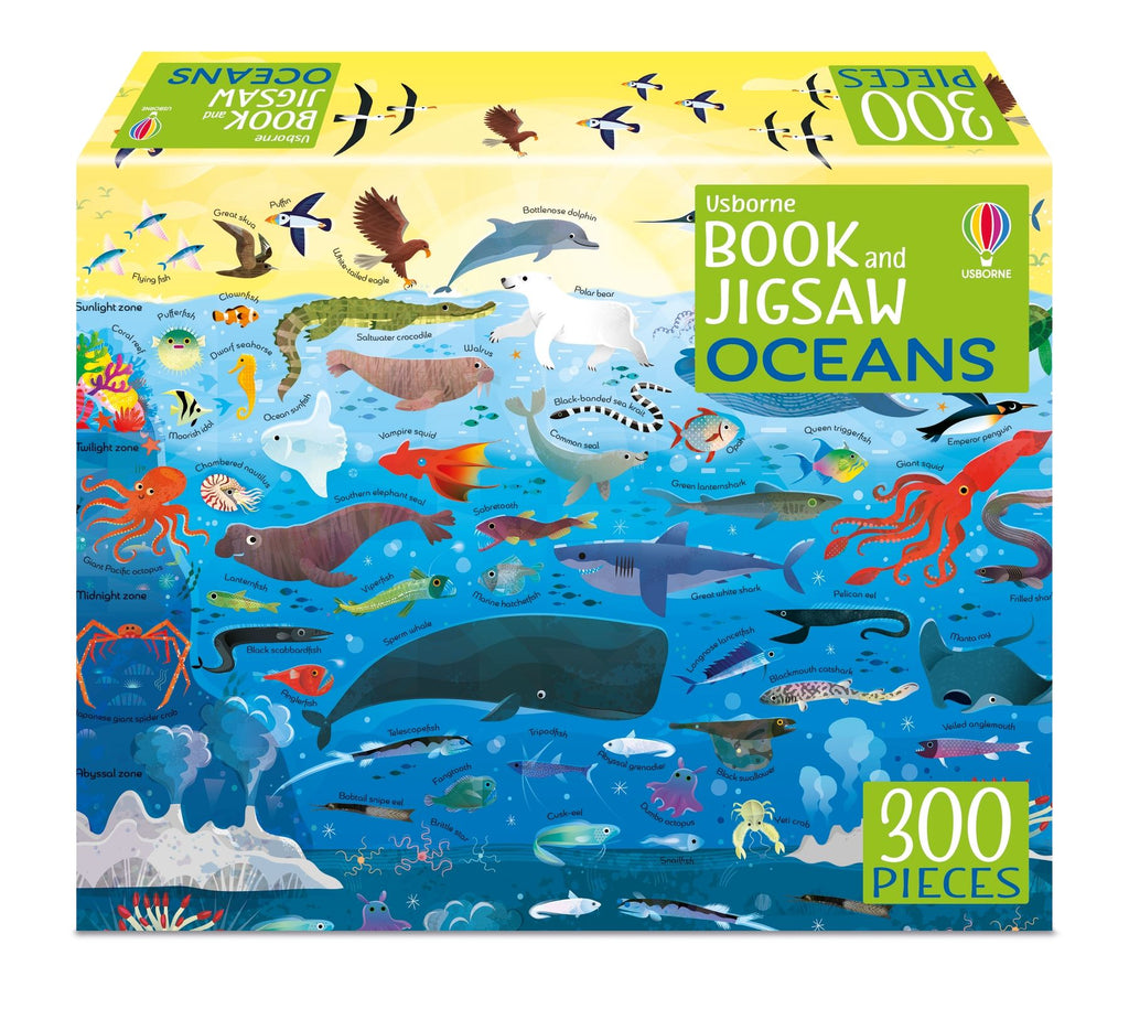 Usborne Book & Jigsaw- Oceans