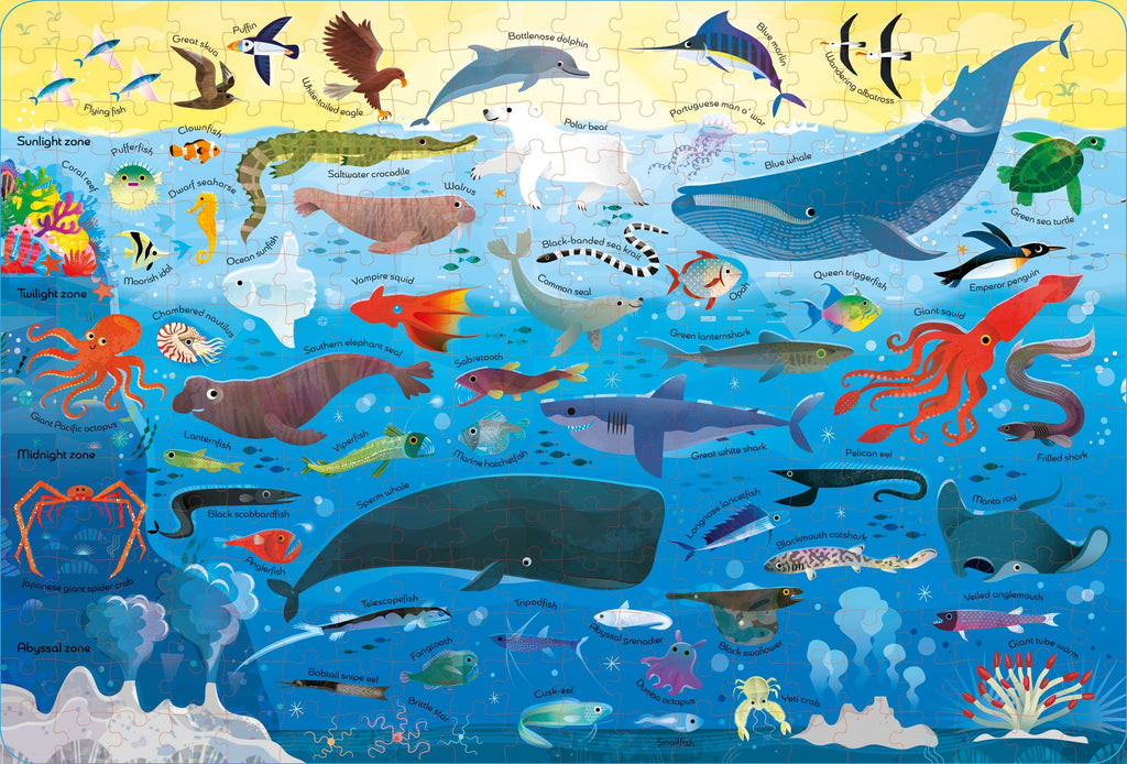 Usborne Book & Jigsaw- Oceans