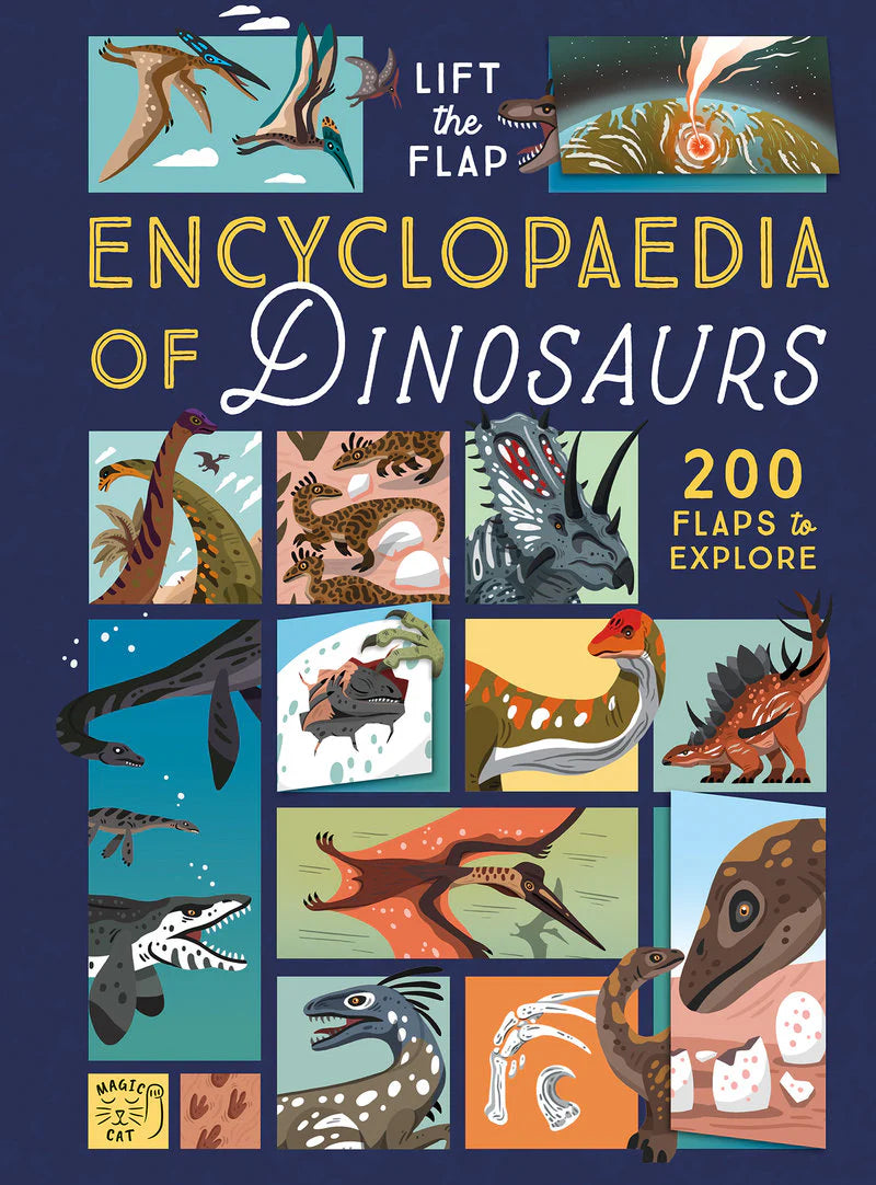Book,The Lift-the-Flap Encyclopaedia of Dinosaurs - 200 Flaps to Explore! (Hardback)
