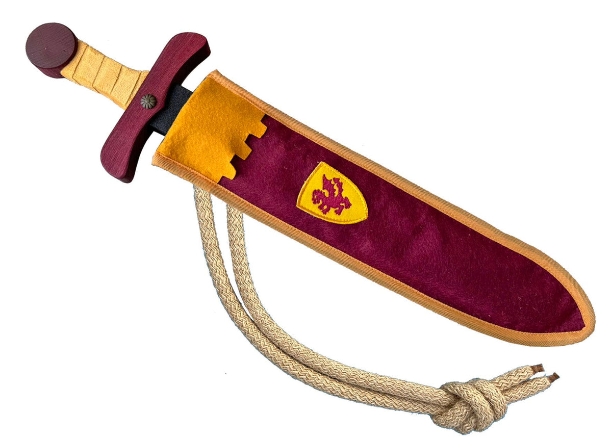 SWORD SOFTIK GARNET + DRAGON POUCH - ST704FD