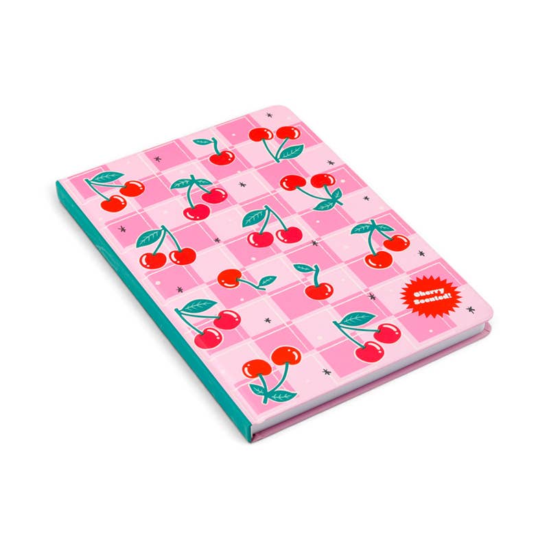 Cherry Recycled Paper A5 Scented Notebook