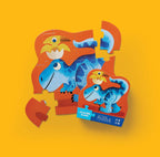 Crocodile Creek 12 Piece Mini Shaped Box Puzzle Dino Friends