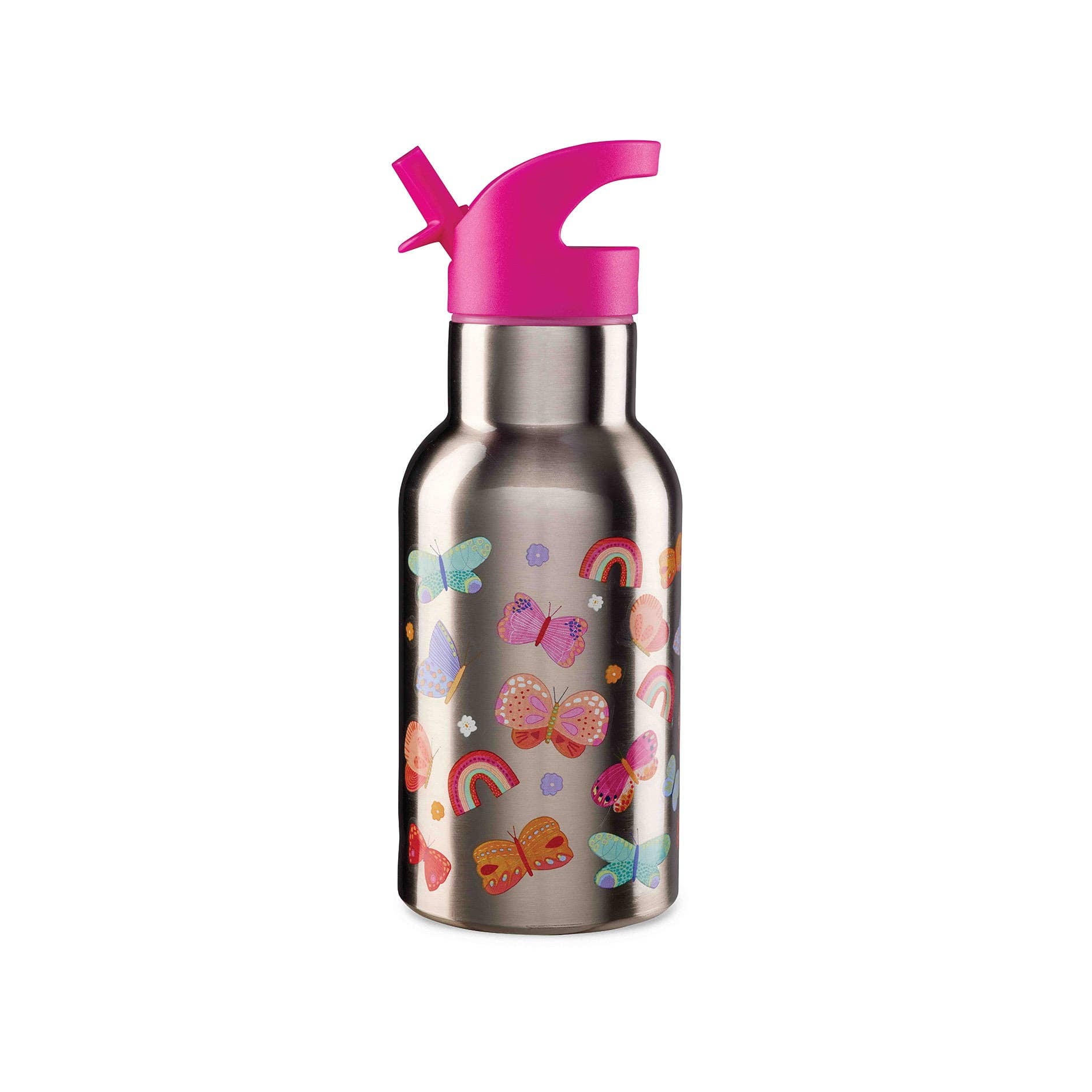 Crocodile Creek Buttefly Garden Stainless Steel Bottle Kids