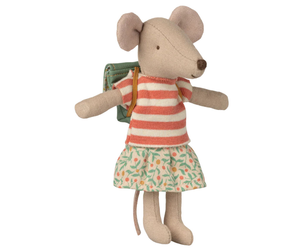 Maileg, Clothes and bag, Big sister mouse - Green