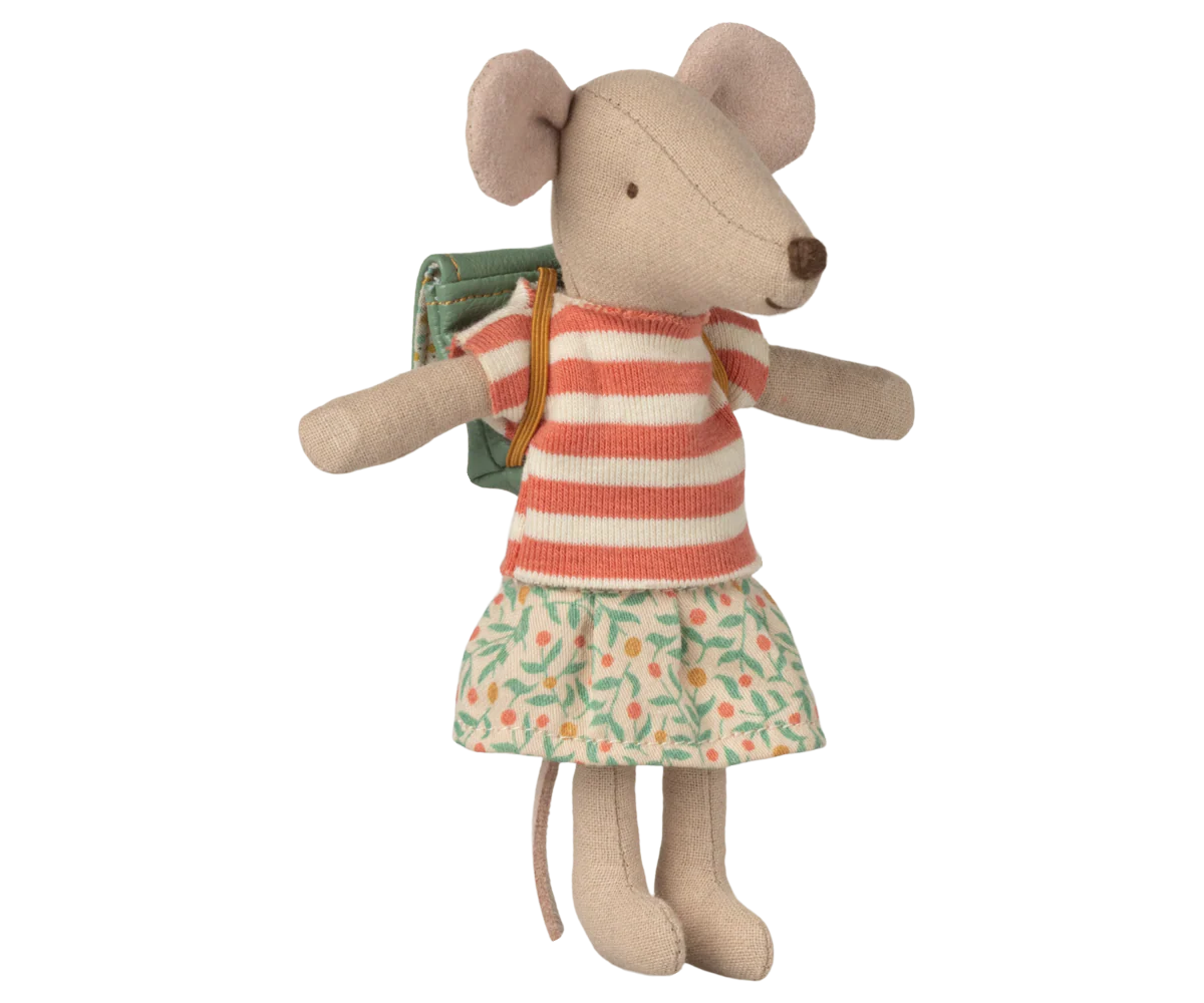 Maileg, Clothes and bag, Big sister mouse - Green