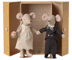 Maileg,Wedding mice couple in box, Mum and Dad