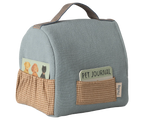 Maileg,Pet carrier - Dusty blue