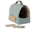 Maileg,Pet carrier - Dusty blue