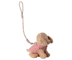 Maileg,Pet supply, Harness and leash - Rose